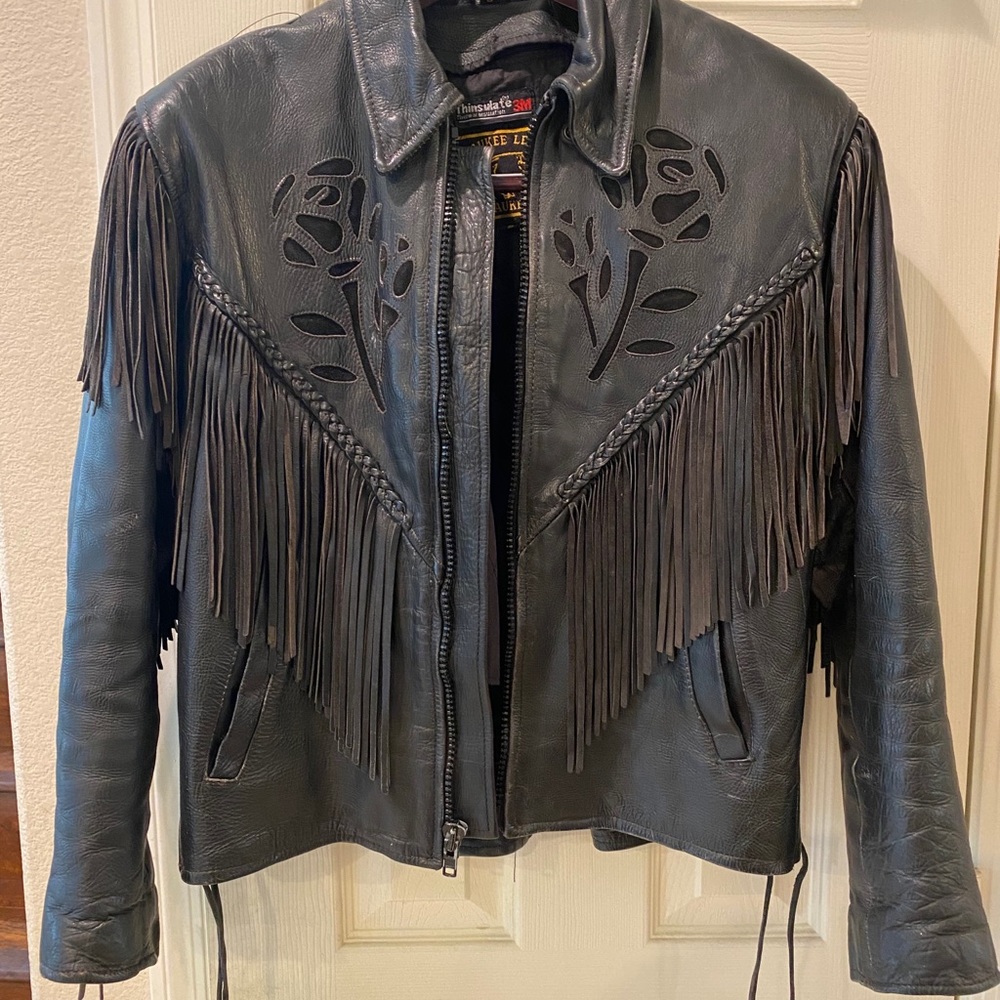 Woman leather jacket